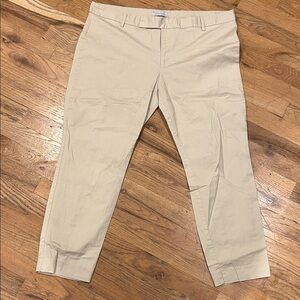 GAP Women's Tan Slim Cropped Pants